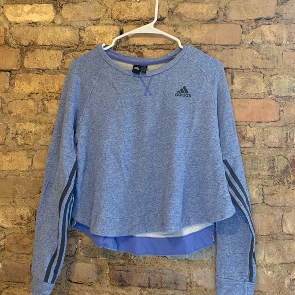 Adidas Crop Sweatshirt - Picture 1 of 4